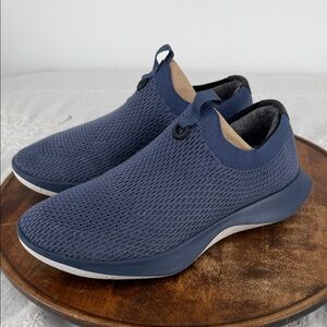 Allbirds Shoes Wm 10.5 Tree Dash Relay Blue Knit Slip On Sneakers  Wool Runners